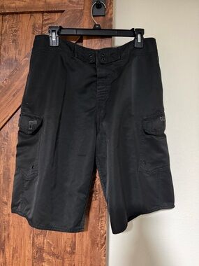 Men's Black Cargo Shorts